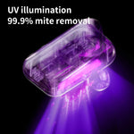 Handheld Cordless UV Mite Removal Device, Powerful Vacuum, 2 Speeds, Suitable for Pets, Cars, Clothes, Plush Toys