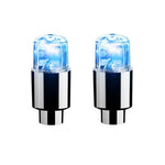 4/2Pcs LED Wheel Lights Tire Valve Stem Caps - Waterproof Auto Accessories for Car, Bike, and Motorcycle